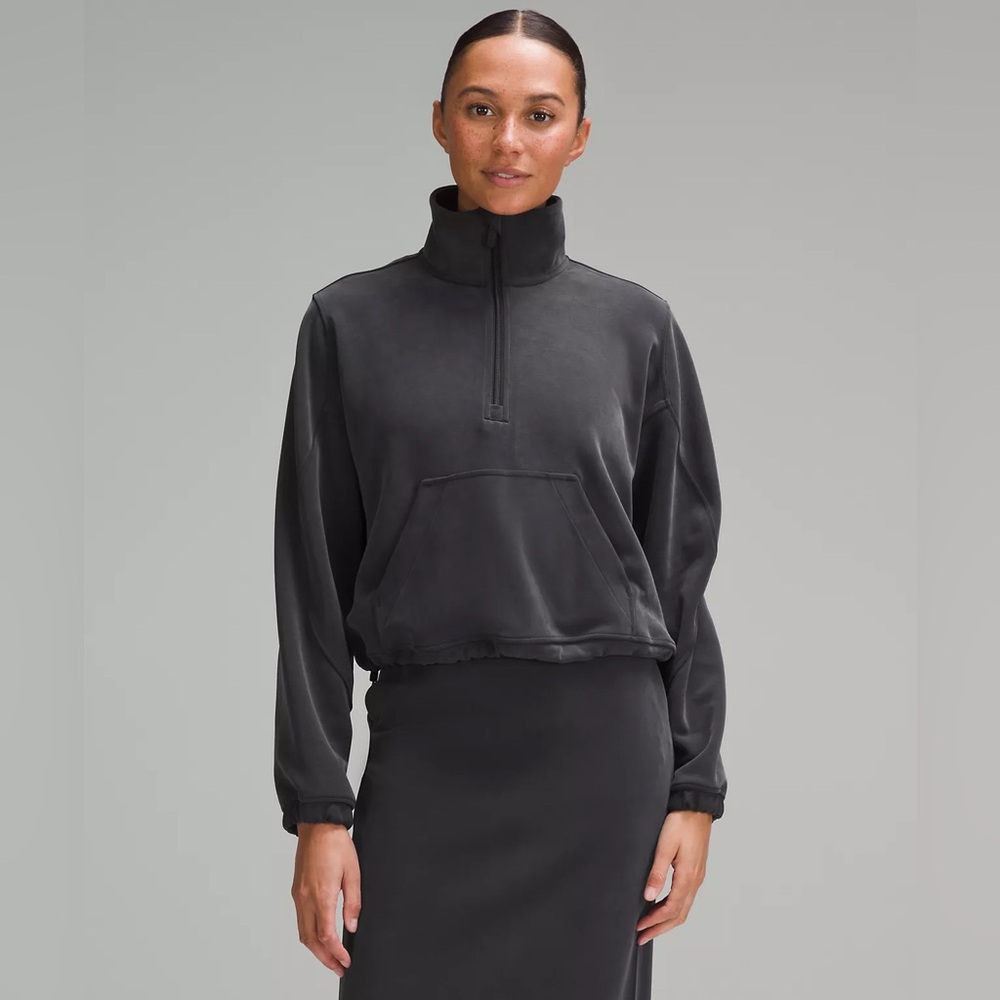 Lululemon Brushed Softstreme Half Zip, NWOT, Size 6